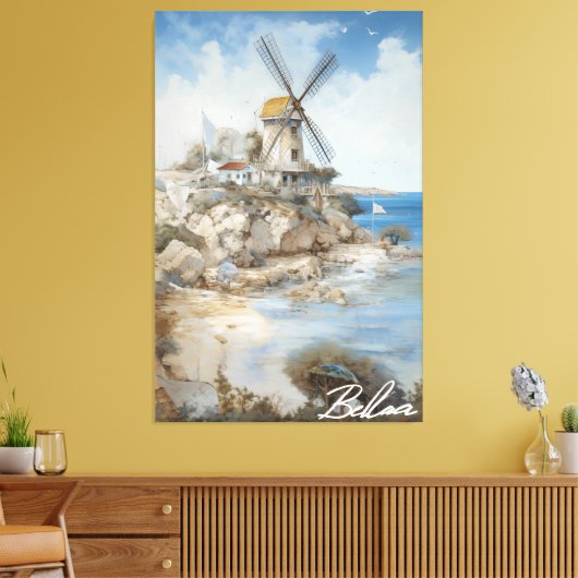 Daylight on the Coast, by artist Bella Catza Canvas Afdruk (Insitu (Woonkamer))