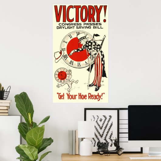 Daylight Saving Bill Poster (Thuiskantoor)