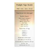 Daylight Yoga Studio-rackkaart Reclamekaart (Voorkant)