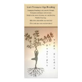 Daylight Yoga Studio-rackkaart Reclamekaart (Achterkant)