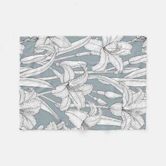 Daylileugens Fleece Deken (Voorkant (Horizontaal))