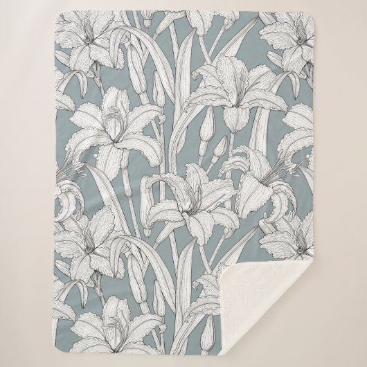 Daylileugens Sherpa Deken (Voorkant)