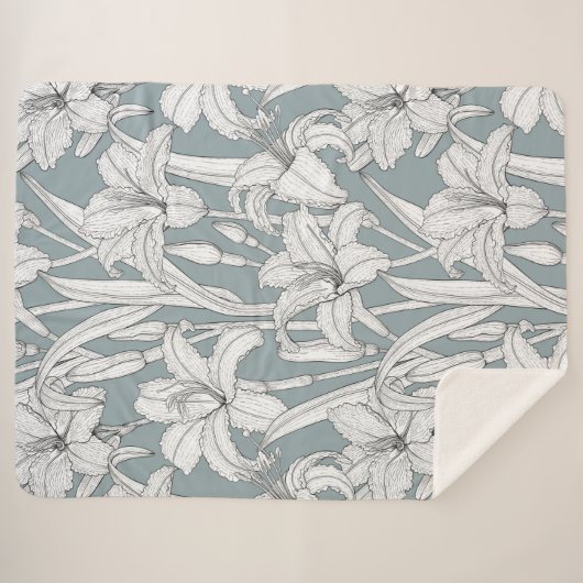 Daylileugens Sherpa Deken (Voorkant (horizontaal))