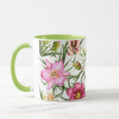 Daylilies gepersonaliseerd mok (Links)