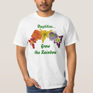 Daylilies Groei de regenboog T-shirt