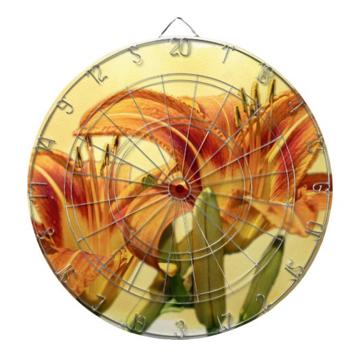 Daylilies - Hemerocallis Dartbord (Voorkant)