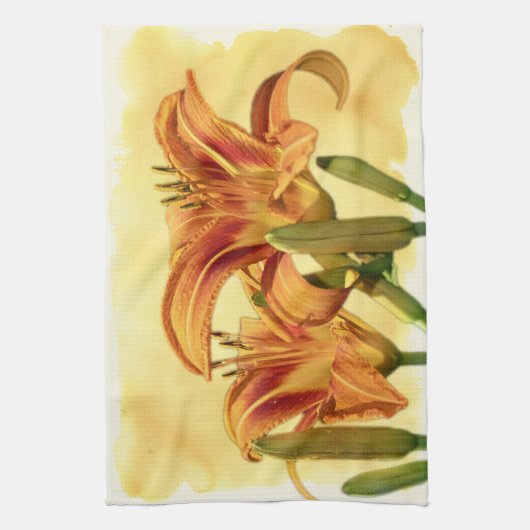 Daylilies - Hemerocallis Theedoek (Verticaal)