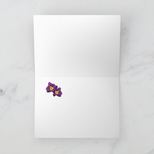 Daylily 'Bela Lugosi' Kaart (Binnen)