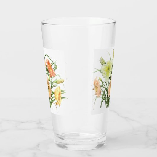 Daylily Bouquet Floral Glas (Rechts)