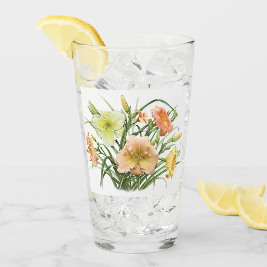 Daylily Bouquet Floral Glas (Voorkant ijs)