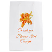 Daylily bruiloft bloem meisje gunst medium geschen cadeauzakje (Achterkant)