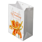 Daylily bruiloft bloem meisje gunst medium geschen medium cadeauzakje (Voorkant Gekanteld)