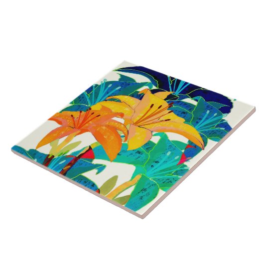 Daylily Ceramic Kitchen Tegel Tegeltje (Zijkant)