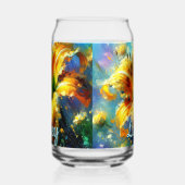 Daylily Daylilies Flower Yellow Teal Personalized Blikvorm Glas (Rechts)