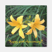 DAYLILY "Downey" Gold Duo — Magneet (Voorkant)