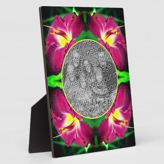 Daylily Flower Creëer Uw eigen foto Fotoplaat (Zijkant)
