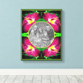 Daylily Flower Lijst Creëer Uw eigen foto Canvas Afdruk (Insitu (Houten vloer))