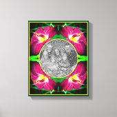 Daylily Flower Lijst Creëer Uw eigen foto Canvas Afdruk (Voorkant)