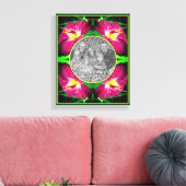 Daylily Flower Lijst Creëer Uw eigen foto Canvas Afdruk (Insitu (Woonkamer))