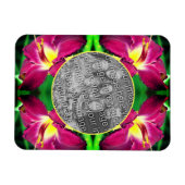 Daylily Flower Lijst Creëer Uw eigen foto Magneet (Horizontaal)