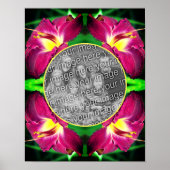 Daylily Flower Lijst Creëer Uw eigen foto Poster (Voorkant)