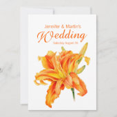 Daylily Hemerocallis-uitnodiging voor het florale Kaart (Voorkant)