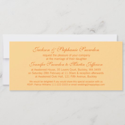 Daylily Hemerocallis-uitnodiging voor het florale Kaart (Achterkant)