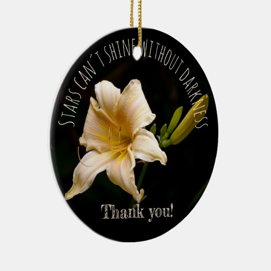 Daylily Keramisch Ornament (Rechts)