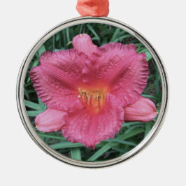DAYLILY "Little Fat Dazzler" Metalen Ornament
