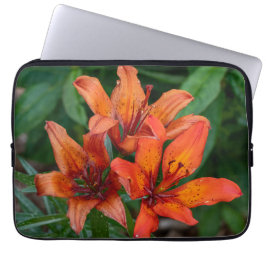 Daylily Oranje Canadese Bloemfotografie Laptop Sleeve