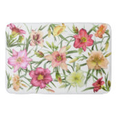 Daylivlies over de hele wereld badmat (Voorkant)