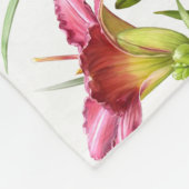 Daylivlies over de hele wereld fleece deken (Hoek)