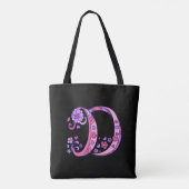 Dayna-naam en betekenis monogram zak tote bag (Achterkant)