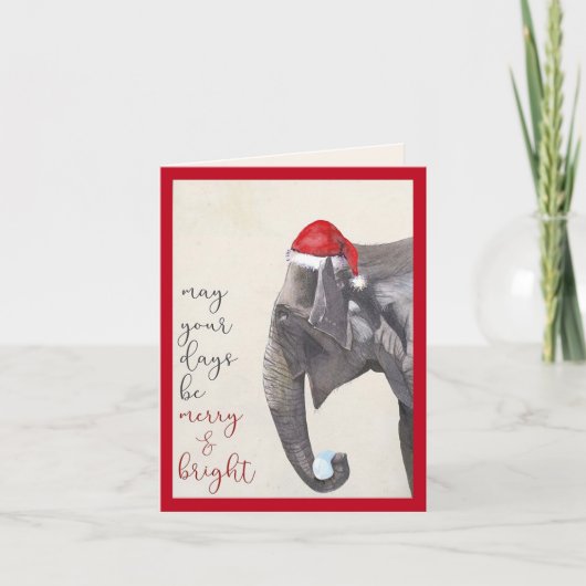 Days be Merry & Bright Christmas Wenskaart Kaart (Voorkant)