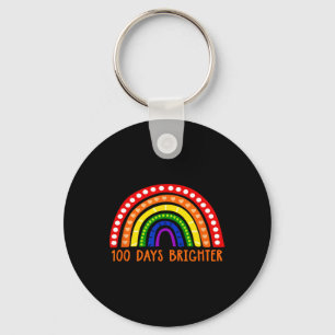 Days Brighter Fun Teacher 100ste schooldag Sleutelhanger