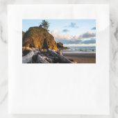 Day's End bij Second Beach Rechthoekige Sticker (Tas)