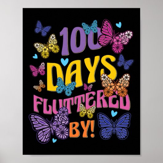 Days Fluttered By - 100ste dag van de School Butte Poster (Voorkant)