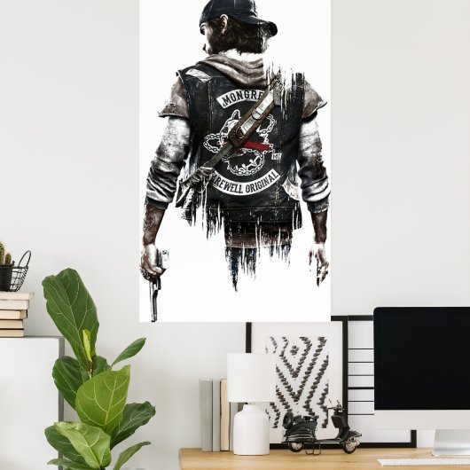 Days Gone Video Game Poster (Thuiskantoor)