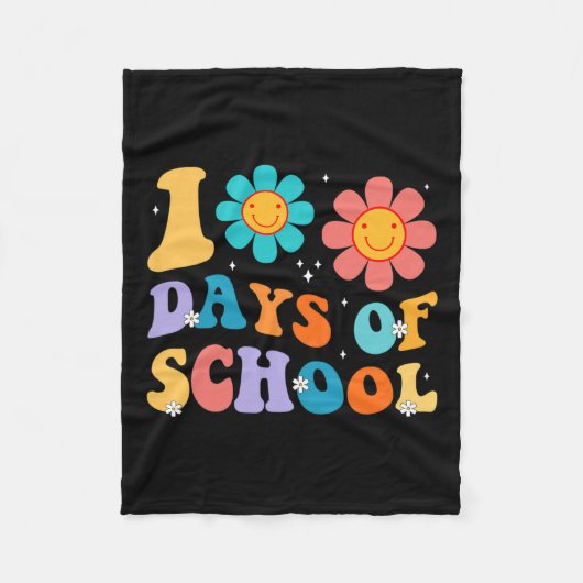 Days Happy 100ste dag van de schoolleraar Kinder r Fleece Deken (Voorkant)