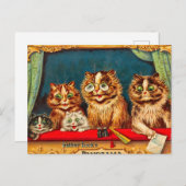 Days in Catland with Louis Wain by Louis Wain Briefkaart (Voorkant / Achterkant)