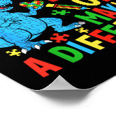 Days Of Making A Difference Dinosaur Autism Teache Poster (Hoek)