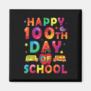 Days of School Boys Girls Happy 100 Days of School Magneet