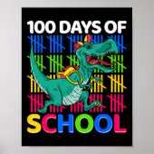 Days of School Fun Dinosaurus Docenten Kinder nieu Poster (Voorkant)