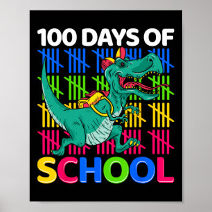 Days of School Fun Dinosaurus Docenten Kinder nieu Poster