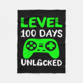Days of School Gamer Level 100 ontgrendeld Fleece Deken (Voorkant)