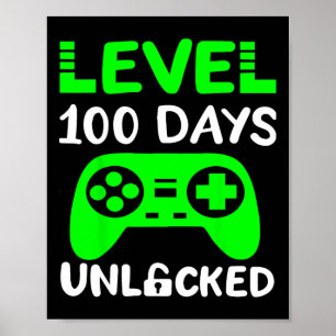 Days of School Gamer Level 100 ontgrendeld Poster