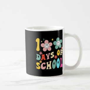 Days of School Groovy 100th Day School Teacher Kin Koffiemok