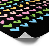 Days of School Hearts 100e lerarenretro Poster (Hoek)