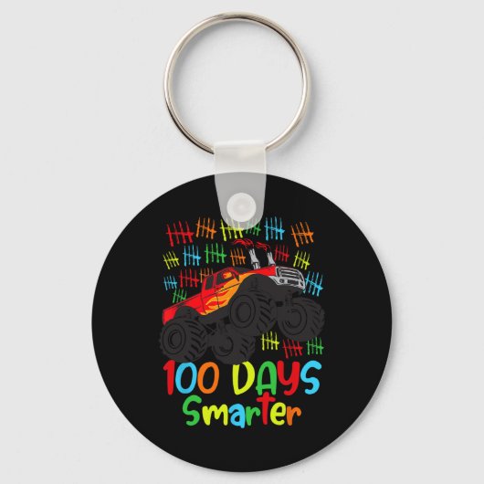 Days of School Kindergarten Smarter Boys Monster T Sleutelhanger (Voorkant)