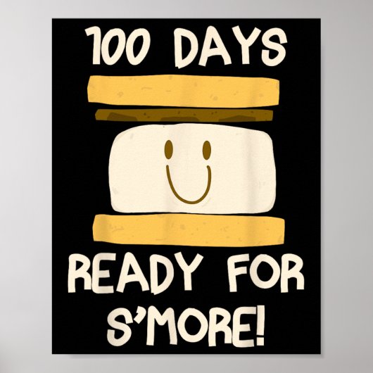 Days of School klaar voor S'more ontwerpcadeau voo Poster (Voorkant)